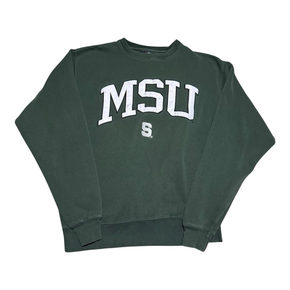 J.America Michigan State University Green Crewneck Sweatshirt‎ Adult Large